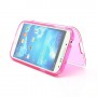 Funda tpu tipo libro Samsung Galaxy S4 I9500/I9505 rosa transparente