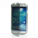 Funda tpu tipo libro Samsung Galaxy S4 I9500/I9505 gris transparente