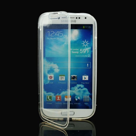 Funda tpu tipo libro Samsung Galaxy S4 I9500 / I9505 transparente