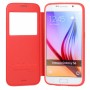Funda Solapa con Ventana Colección Sense Samsung Galaxy S6 Rojo G-Case