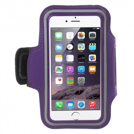 Funda brazalete deportiva samsung galaxy note 5 iPhone 6 plus purpura