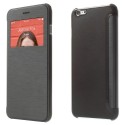 Funda tipo libro con ventana iPhone 6 plus 5,5 negra