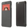 Funda tipo libro con ventana iPhone 6 plus 5,5 negra