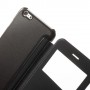 Funda tipo libro con ventana iPhone 6 plus 5,5 negra