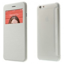 Funda tipo libro con ventana iPhone 6 plus 5,5 blanca