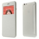 Funda tipo libro con ventana iPhone 6 plus 5,5 blanca