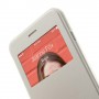 Funda tipo libro con ventana iPhone 6 plus 5,5 blanca