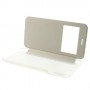 Funda tipo libro con ventana iPhone 6 plus 5,5 blanca
