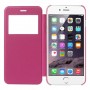 Funda tipo libro con ventana iPhone 6 plus 5,5 rosa