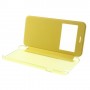Funda tipo libro con ventana iPhone 6 plus 5,5 amarilla
