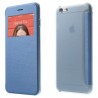 Funda tipo libro con ventana iPhone 6 plus 5,5 azul