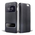 Funda tipo libro con ventana iPhone 6 plus 5,5 negra