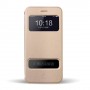 Funda tipo libro con ventana iPhone 6 plus 5,5 champagne
