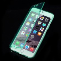 Funda tpu tipo libro iPhone 6 Plus verde