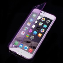 Funda tpu tipo libro iPhone 6 Plus purpura