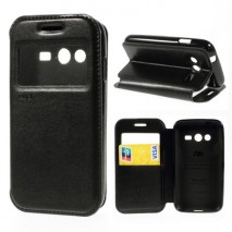 Funda tipo libro con ventana Samsung Galaxy Ace NXT G313H negra