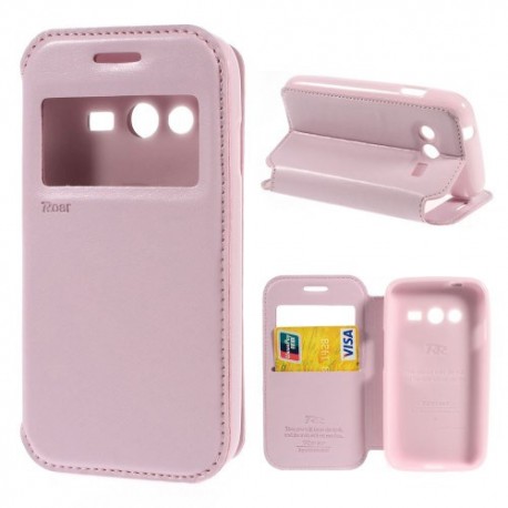 Funda tipo libro con ventana Samsung Galaxy  Ace NXT G313H rosa