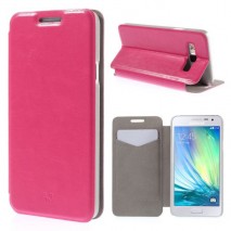Funda tipo libro Samsung Galaxy A3 A300 rosa