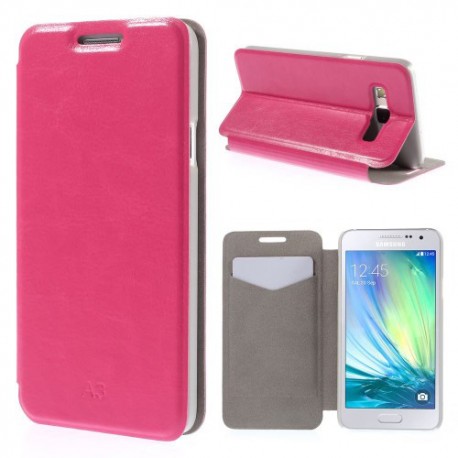 Funda tipo libro Samsung Galaxy A3 A300 rosa