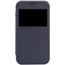 Funda tipo libro con ventana Samsung Galaxy Core Prime G360 negra