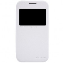 Funda tipo libro con ventana Samsung Galaxy Core Prime G360 blanca