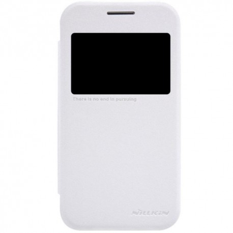 Funda tipo libro con ventana Samsung Galaxy Core Prime G360 blanca
