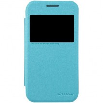 Funda tipo libro con ventana Samsung Galaxy Core Prime G360 azul