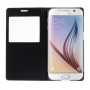 Funda tipo libro con ventana Samsung Galaxy S6 G920 negra