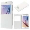 Funda tipo libro con ventana Samsung Galaxy S6 G920 blanca
