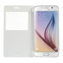 Funda tipo libro con ventana Samsung Galaxy S6 G920 blanca