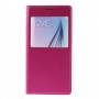 Funda tipo libro con ventana Samsung Galaxy S6 G920 rosa fucsia
