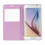 Funda tipo libro con ventana Samsung Galaxy S6 G920 rosa