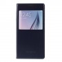 Funda tipo libro con ventana Samsung Galaxy S6 G920 azul oscuro