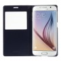 Funda tipo libro con ventana Samsung Galaxy S6 G920 azul oscuro