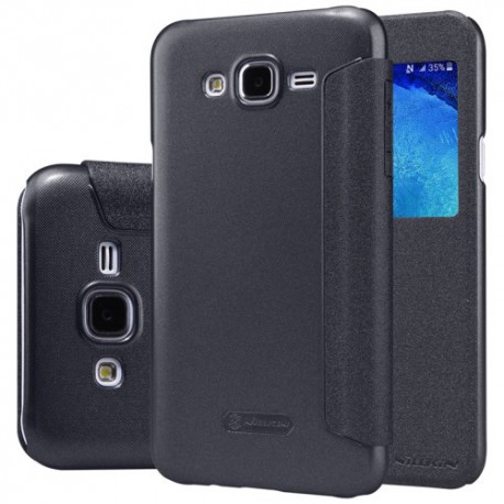 Funda tipo libro con ventana Samsung Galaxy J5/J500 negra