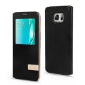 Funda Tipo libro con ventana Samsung Galaxy S6 edge plus negra