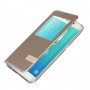 Funda Tipo libro con ventana Samsung Galaxy S6 edge plus oro