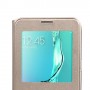 Funda Tipo libro con ventana Samsung Galaxy S6 edge plus oro