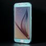 Funda tpu tipo libro Samsung Galaxy S6  G920 azul claro transparente