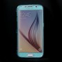 Funda tpu tipo libro Samsung Galaxy S6  G920 azul claro transparente