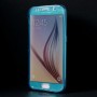 Funda tpu tipo libro Samsung Galaxy S6  G920 azul oscuro transparente
