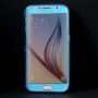 Funda tpu tipo libro Samsung Galaxy S6  G920 azul oscuro transparente