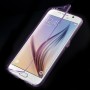 Funda tpu tipo libro Samsung Galaxy S6  G920 purpura transparente