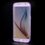 Funda tpu tipo libro Samsung Galaxy S6  G920 purpura transparente