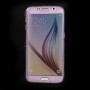Funda tpu tipo libro Samsung Galaxy S6  G920 purpura transparente