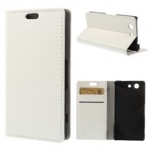 Funda tipo libro Sony Xperia Z3 Compact D5803 blanca