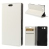 Funda tipo libro Sony Xperia Z3 Compact D5803 blanca