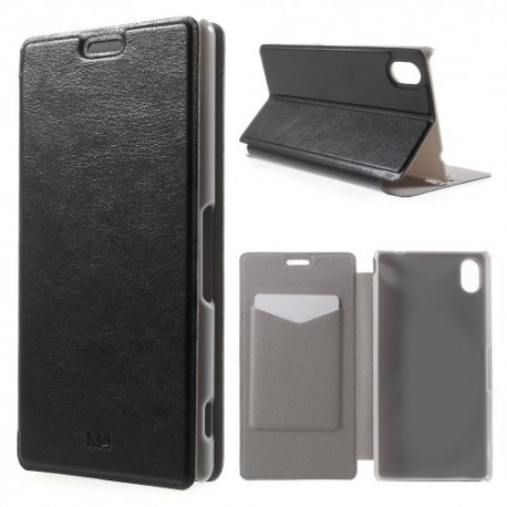 Funda tipo libro Sony Xperia M4 aqua negra