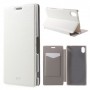 Funda tipo libro Sony Xperia M4 aqua blanca