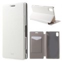 Funda tipo libro Sony Xperia M4 aqua blanca